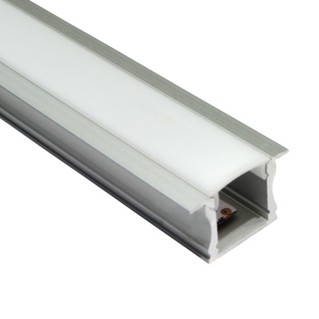 FULLWAT - ECOX-15E-2.  Perfil de alumínio de embutir anodizado - 2000mm - IP40