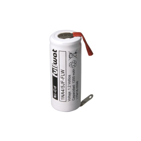 FULLWAT - 1NA4/5JF-FLW. Ni-Cd cylindrical rechargeable battery. 4/5A model . 1,2Vdc / 1,200Ah