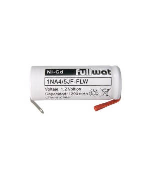 FULLWAT - 1NA4/5JF-FLW. Ni-Cd cylindrical rechargeable battery. 4/5A model . 1,2Vdc / 1,200Ah