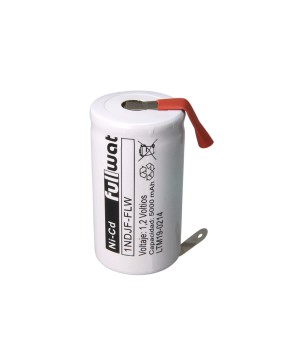 FULLWAT - 1NDJF-FLW. Ni-Cd cylindrical rechargeable battery. D model . 1,2Vdc / 5Ah