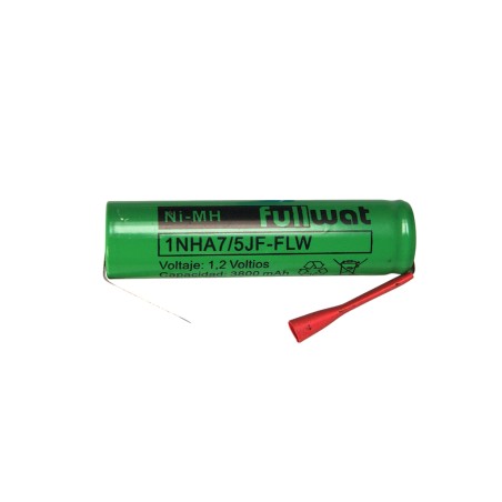 FULLWAT - 1NHA7/5JF-FLW. Ni-MH cylindrical rechargeable battery. 7/5A model . 1,2Vdc / 3,800Ah