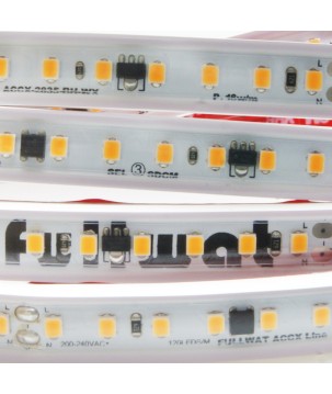 FULLWAT - ACCX-2835-BH-W/25. Standard LED strip. 2700K  - Extra-warm white - 220 ~ 240 Vac - 1600 Lm/m - IP65