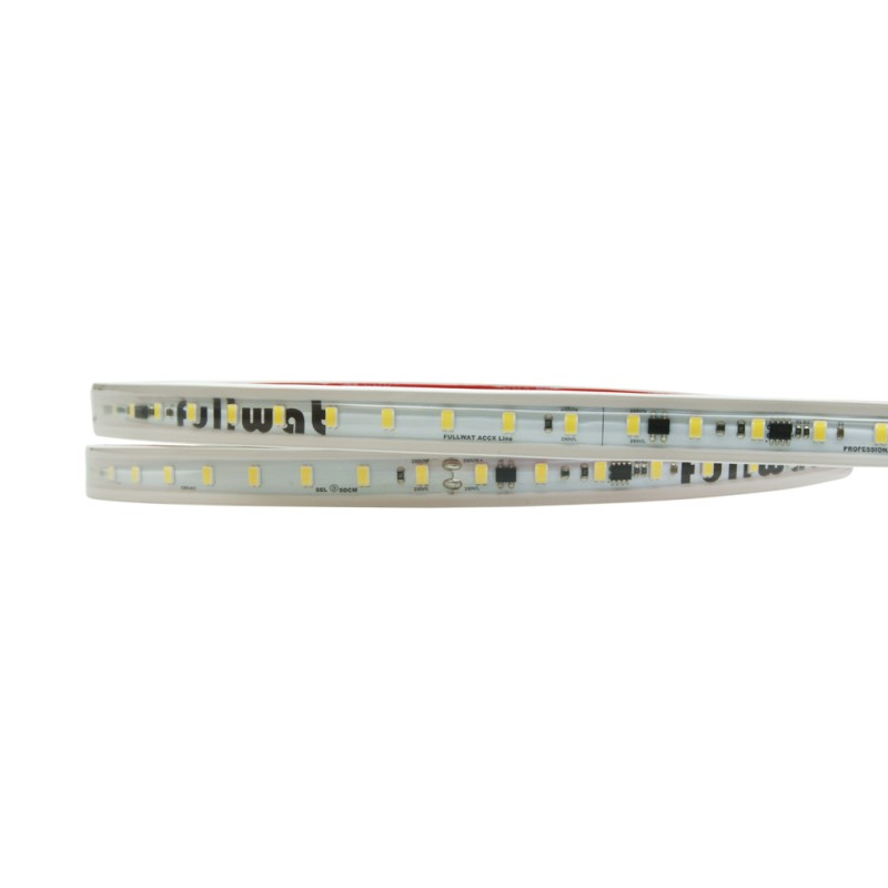 FULLWAT - ACCX-5630-BF-W/50. Professional LED strip. 6500K  - Cool white - 220 ~ 240 Vac - 1470 Lm/m - IP65