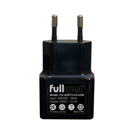 FULLWAT - FU-ADPY10-5-USB. 10W AC/DC voltage adapter.  5 Vdc / 2,1A