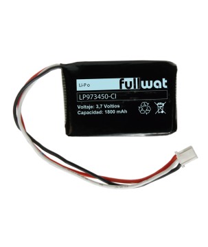FULLWAT - LP973450-CI. Batería recargable prismática de Li-Po. 3,7Vdc / 1,800Ah
