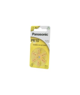 PANASONIC - PR10-NE. Zinc-air battery. Button style.  /  10. 1,4Vdc