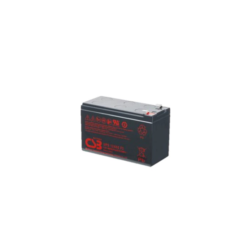 CSB - UPS12460. Batería recargable de Plomo ácido de tecnología AGM-VRLA. Serie UPS. 12Vdc 460W