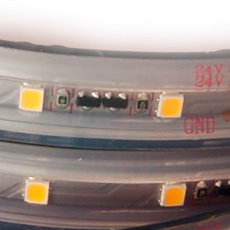 FULLWAT - CCTX-2835-BF97-WX. Ruban led professionnel. 6500K - Blanc froid - 24Vdc - 1200 Lm/m - IP67