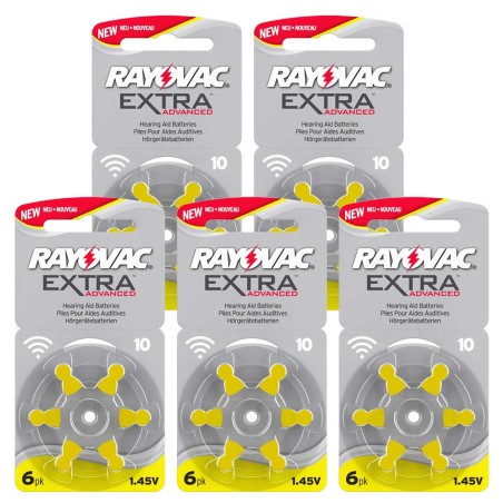 RAYOVAC - 10ZA. Batterie zink-luft (hörgeräte) im knopfzelle-Format / 10. 1,4Vdc .
