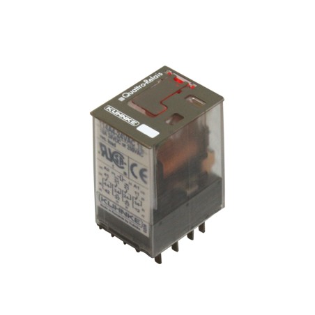 KUHNKE - 114A4-24VAC-1L. Relé de tipo Industrial 24Vac. 4 contactos conmutados (10A)