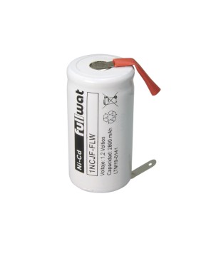 FULLWAT - 1NCJF-FLW. Ni-Cd cylindrical rechargeable battery. C model . 1,2Vdc / 2,800Ah