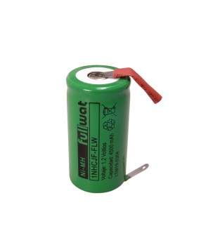 FULLWAT - 1NHCJF-FLW. Bateria recarregável em formato  cilíndrica de Ni-MH. Modelo C. 1,2Vdc / 4,500Ah