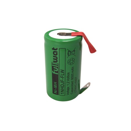 FULLWAT - 1NHDJF-FLW. Ni-MH cylindrical rechargeable battery. D model . 1,2Vdc / 9,5Ah