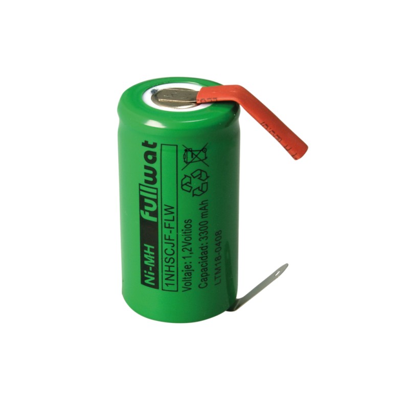 FULLWAT - 1NHSCJF-FLW. Wiederaufladbare Batterie (Akku) zylindrisch von Ni-MH. Modell SC . 1,2Vdc / 3,300Ah