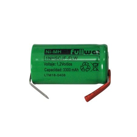 FULLWAT - 1NHSCJF-FLW. Batería recargable cilíndrica de Ni-MH. Modelo SC . 1,2Vdc / 3,300Ah