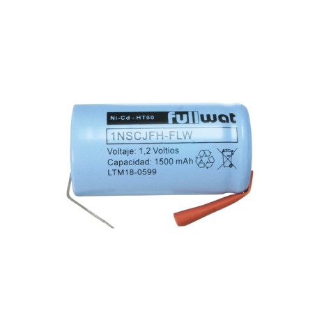 FULLWAT - 1NSCJFH-FLW. Batería recargable cilíndrica de Ni-Cd. Modelo SC . 1,2Vdc / 1,500Ah