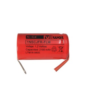 FULLWAT - 1NSCJFR-FLW. Ni-Cd cylindrical rechargeable battery. SC  model . 1,2Vdc / 2,100Ah