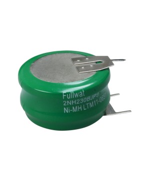 FULLWAT - 2NH230BJP3. Ni-MH pack rechargeable battery. 2,4Vdc / 0,230Ah