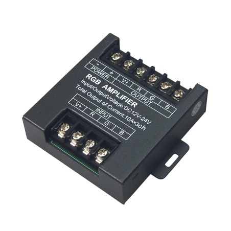 EUCHIPS - AMPLEX-3CV-10.Amplificador de potência de 12 ~ 24Vdc. PWM - 3 canal(es) x 10A