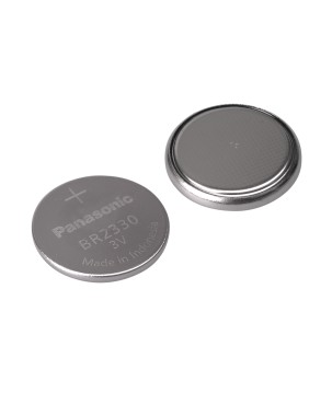 PANASONIC - BR2330-NE. lithium battery. Button style.  /  CR2330. 3Vdc