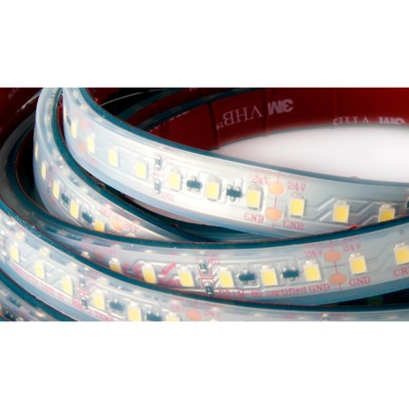 FULLWAT - CCTX-2835-21-2WX. Professional LED strip. 2100K  - Extra-warm white - 24Vdc - 2175 Lm/m - IP67