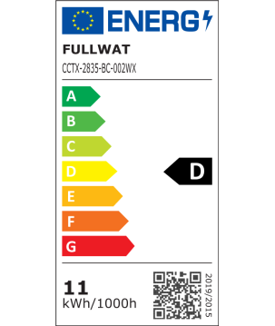 FULLWAT - CCTX-2835-BC-002WX. Tira de LED profesional. 3000K - Blanco cálido . 24Vdc - 1475 Lm/m - IP67