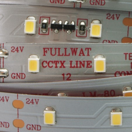FULLWAT - CCTX-2835-BF97-X. Tira de LED profesional. 6500K - Blanco frío . 24Vdc - 1200 Lm/m - IP20