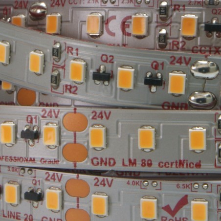 FULLWAT - CCTX-2835-BH97-2X. Striscia LED professionale.2700K- Blanco extra-cálido- 24Vdc- 2010 Lm/m