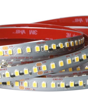 FULLWAT - CCTX-2835P-BN-2X. Professional LED strip. 4000K  - Natural white - 24Vdc - 4010 Lm/m - IP20