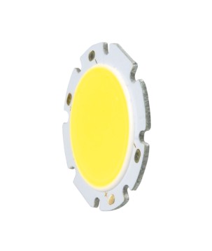FULLWAT - COB-3W-6K0-D28.  Cool white LED diode / 5800 ~ 6200K "Round COB" package. 10Vdc / 0,300A