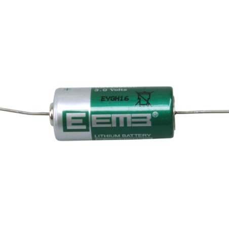 EEMB - CR14335BL-AX.Bateria de lítio cilíndrica de Li-MnO2. Modelo CR14335. 3Vdc / 1,100Ah