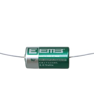 EEMB - CR17335BL-AX.Bateria de lítio cilíndrica de Li-MnO2. Modelo CR17335. 3Vdc / 1,800Ah
