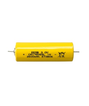 EEMB - CR17505SL-AX.Bateria de lítio cilíndrica de Li-MnO2. Modelo CR17505. 3Vdc / 2,500Ah
