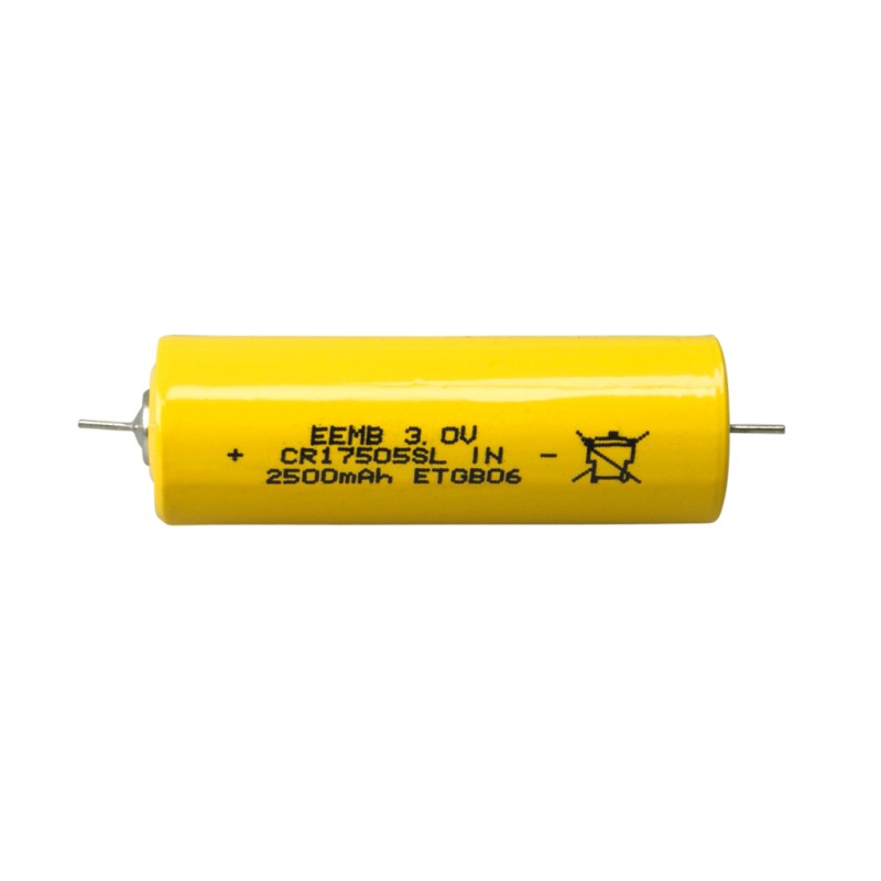 EEMB - CR17505SL-AX. Pile de lithium cylindrique de Li-MnO2. Modèle CR17505. 3Vdc / 2,500Ah