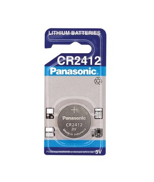 PANASONIC -  CR2412-NE.  Pilha de lítio  em formato botão / CR2412. 3Vdc 