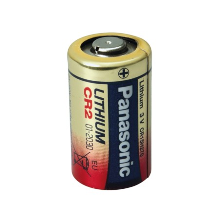 PANASONIC - CR2P-NE.Bateria de lítio cilíndrica de Li-MnO2. Modelo CR2. 3Vdc / 0,750Ah