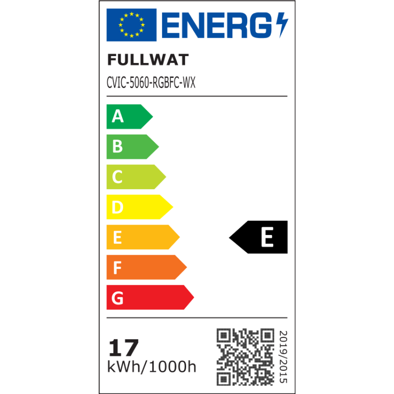 FULLWAT - CVIC-5060-RGBFC-WX. LED-Streifen  professionell. 2400 ~ 6500K - RGB + Kaltweiß + Warmweiß - 24Vdc - 1840 Lm/m - IP67