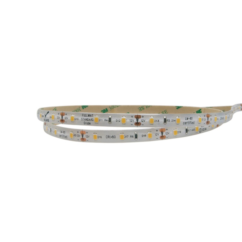 FULLWAT -  DOMOX-2835-21-001WP. Fita LED  normal. Branco extra quente- 2600K- 12Vdc- 400 Lm/m- IP54