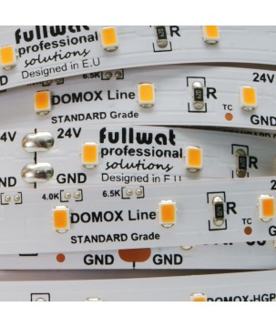 FULLWAT - DOMOX-2835-21-HGPX. Standard LED strip. 2100K  - Extra-warm white - 24Vdc - 1080 Lm/m - IP20