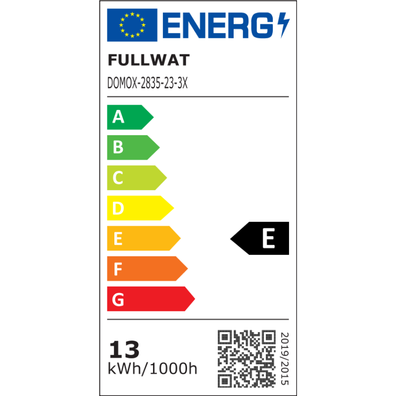 FULLWAT - DOMOX-2835-23-3X. LED-Streifen  normal. 2300K - Extra-warmes Weiß - 24Vdc - 1405 Lm/m - IP20