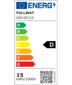 FULLWAT - DOMOX-2835-23-4X. Tira de LED estándar. 2300K - Dorado . 24Vdc - 1900 Lm/m - IP20
