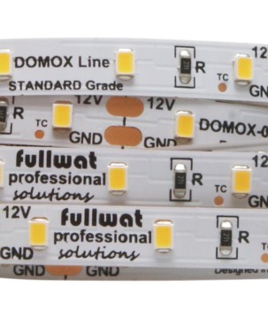 FULLWAT -  DOMOX-2835-BC-001. Fita LED  normal. Branco quente- 3000K- 12Vdc- 420 Lm/m- IP20