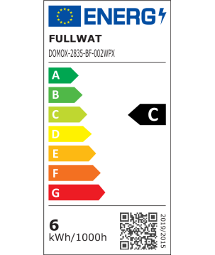FULLWAT -  DOMOX-2835-BF-002WPX. Fita LED  normal. Branco frio- 22000K- 24Vdc- 960 Lm/m- IP54