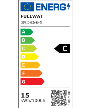 FULLWAT - DOMOX-2835-BF-4X. Tira de LED estándar. 6500K - Blanco frío . 24Vdc - 2313 Lm/m - IP20