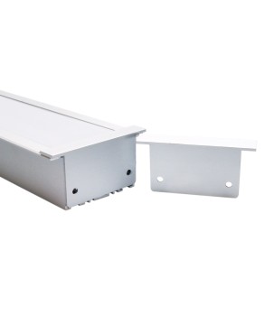 FULLWAT - ECOXG-50E-2. Aluminum profile  for recessed mounting. Anodized.  2000mm