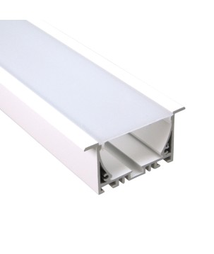 FULLWAT - ECOXG-50E-2-BL. Aluminum profile  for recessed mounting. White.  2000mm