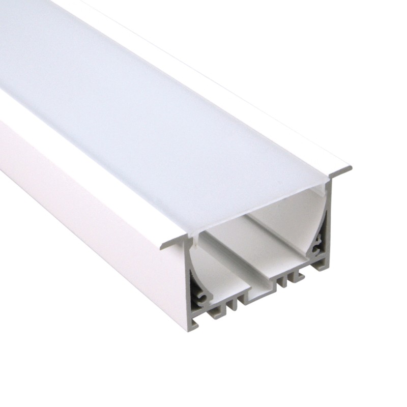 FULLWAT - ECOXG-50E-2-BL. Aluminum profile  for recessed mounting. White.  2000mm