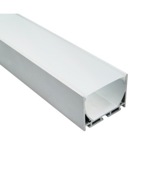 FULLWAT - ECOXG-50S-2.  Perfil de alumínio de superfície anodizado - 2000mm - IP40