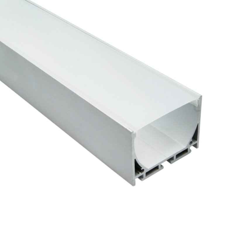 FULLWAT - ECOXG-50S-2. Aluminum profile  for surface mounting. Anodized.  2000mm