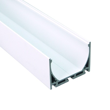 FULLWAT - ECOXG-50S-2-BL. Aluminum profile  for surface mounting. White.  2000mm